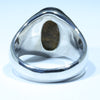 Natural Boulder Opal Matrix Mens Silver Ring -Size 12.75 Code - MM06
