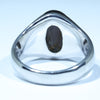 Natural Boulder Opal Mens Silver Ring - Size 12.5 Code - MM14
