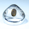 Natural Boulder Opal Mens Silver Ring -Size 12.25 Code - MM22
