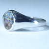 Natural Boulder Opal Mens Silver Ring -Size 10.75 Code - MM04