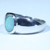 Natural Boulder Opal Mens Silver Ring - Size 8.5 Code - SM179