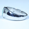 Natural Boulder Opal Mens Silver Ring - Size 8.5 Code - SM179