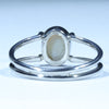 Coober Pedy Solid Opal Silver Ring - Size 6.75 Code CC223