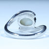 Coober Pedy Solid White Opal Silver Ring - Size 6.25 Code FF163