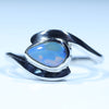 Natural Australian Boulder Opal Silver Ring