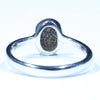 Natural Australian Boulder Opal Silver Ring - Size 5 Code FF346