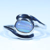 Natural Australian Boulder Opal Silver Ring