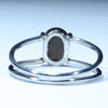 Natural Australian Boulder Opal Silver Ring - Size 8.5 Code CC222