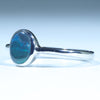 Sterling Silver - Solid Lighting Ridge Black Opal
