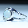 Sterling Silver - Solid Coober Pedy White Opal
