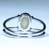 Coober Pedy Solid Opal Silver Ring - Size 6.75 Code CC219