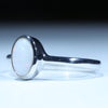 Sterling Silver - Solid Coober Pedy White Opal