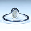 Coober Pedy Solid White Opal Silver Ring - Size 5.75 Code CC188