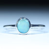 Natural Australian Boulder Opal Silver Ring