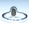 Australian Solid Boulder Opal Silver Ring - Size 9.25 Code FF335