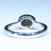 Australian Solid Boulder Opal Silver Ring - Size 4.5 Code FF345