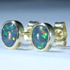 18k Gold - Solid Lightning Ridge Black Opal