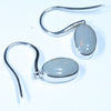 Simple Easy Wear Opal Silver Drop Earring Design