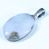 Australian Boulder Opal Silver Pendant with Silver Chain (16mm x 11mm) Code - FF359