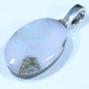 Australian Boulder Opal Silver Pendant with Silver Chain (16mm x 11mm) Code - FF359