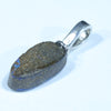 Australian Boulder Opal Silver Pendant with Silver Chain (13mm x 6.5mm) Code - FF398