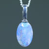 Natural Australian Boulder Opal Silver Pendant
