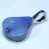 Australian Boulder Opal Silver Pendant with Silver Chain (12mm x 11mm) Code - FF457