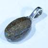 Australian Boulder Opal Silver Pendant with Silver Chain (12mm x 8mm) Code - FF434