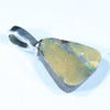 Australian Boulder Opal Silver Pendant with Silver Chain (12mm x 11mm) Code - FF361