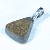 Australian Boulder Opal Silver Pendant with Silver Chain (12mm x 11mm) Code - FF361