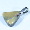 Australian Boulder Opal Silver Pendant with Silver Chain (12mm x 11mm) Code - FF361