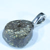 Australian Boulder Opal Silver Pendant with Silver Chain (13mm x 11mm) Code - FF386