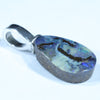 Australian Boulder Opal Silver Pendant with Silver Chain (13mm x 7mm) Code - FF372