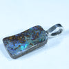 Australian Boulder Opal Silver Pendant with Silver Chain (14.5mm x 8.5mm) Code - FF367
