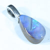 Australian Boulder Opal Silver Pendant with Silver Chain (12mm x 6.5mm) Code - FF356