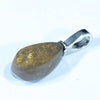 Australian Boulder Opal Silver Pendant with Silver Chain (12mm x 6.5mm) Code - FF356
