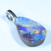 Australian Boulder Opal Silver Pendant with Silver Chain (15mm x 10mm) Code - FF417