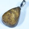 Australian Boulder Opal Silver Pendant with Silver Chain (16mm x 12mm) Code - FF378