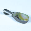 Australian Boulder Opal Silver Pendant with Silver Chain (11mm x 7mm) Code - FF413