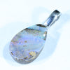 Australian Boulder Opal Silver Pendant with Silver Chain (14mm x 9mm) Code - FF362