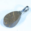 Australian Boulder Opal Silver Pendant with Silver Chain (14mm x 9mm) Code - FF362