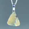 Natural Australian Boulder Opal Silver Pendant