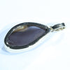 Natural Australian Boulder Opal and Diamond Gold Pendant (23mm x 18mm) Code - AA176
