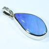 Natural Australian Boulder Opal and Diamond Gold Pendant (23mm x 18mm) Code - AA176