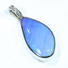 Natural Australian Boulder Opal and Diamond Gold Pendant (23mm x 18mm) Code - AA176