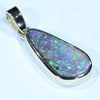 Australian Boulder Opal Gold Pendant (17mm x 8mm) Code - AA133