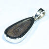Australian Boulder Opal Gold Pendant (17mm x 8mm) Code - AA133