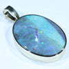 Large Australian Boulder Opal Gold Pendant (29mm x 22mm) Code - AA140