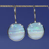 Australian Boulder Opal Gold Earrings (11 x 11mm) Code GE110