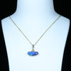 Natural Australian Boulder Opal Gold Pendant (19mm x 7.5mm) Code - AA180